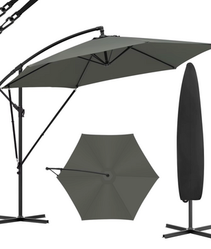 Sedia Vrijstaande Parasol met Hoes – Waterdichte en Kantelbare Hangparasol met UV-bescherming