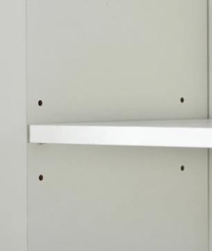 Modern Design Dressoir – Minimalistische 4-Deurs Handloze Buffetkast – Wit