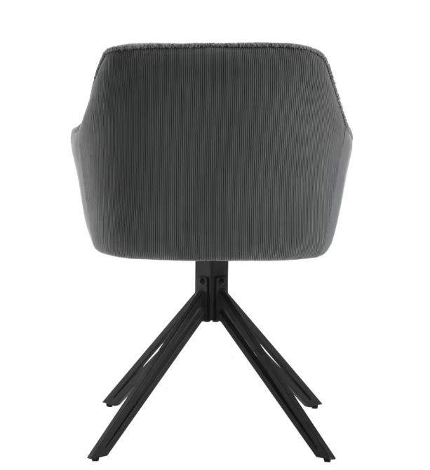 2 stks/set Corduroy Draaibare Eetkamerstoelen Ergonomische Gestoffeerde Keukenstoelen met Armleuningen Rugleuning Lounge Stoel voor Woonkamer