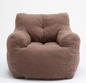 Witte Lounge Zitzakstoel – Comfortabele Teddyfauteuil zonder Montage, Zachte Stoffering & Ergonomisch Design