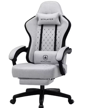Gamingstoel met Zakvering & Voetsteun – Ergonomisch & Comfortabel