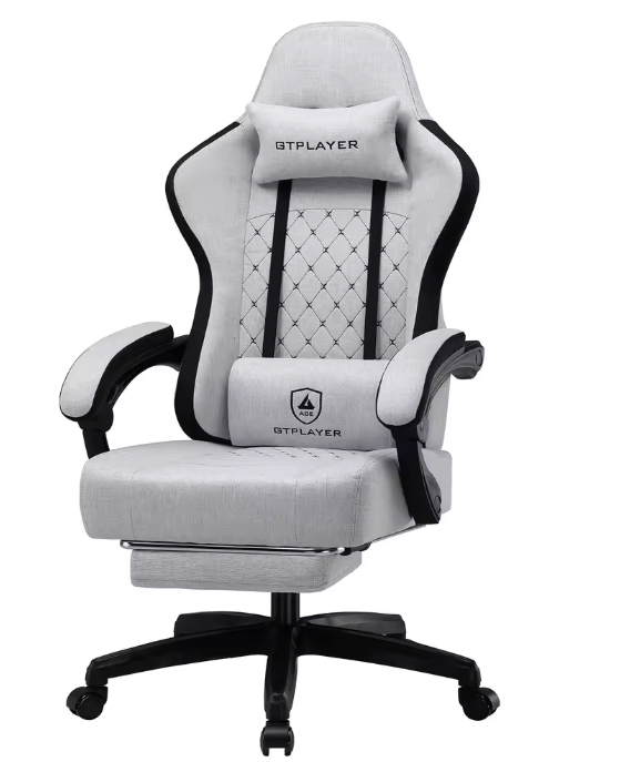 Gamingstoel met Zakvering & Voetsteun – Ergonomisch & Comfortabel