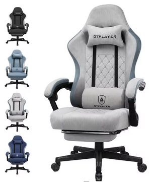 Gamingstoel met Zakvering & Voetsteun – Ergonomisch & Comfortabel