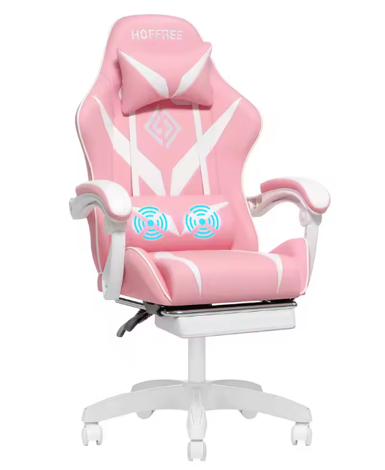 Gamingstoel met Massage & Voetsteun – Ergonomisch en Verstelbaar