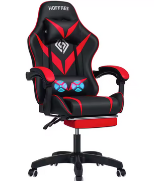 Gamingstoel met Massage & Voetsteun – Ergonomisch en Verstelbaar