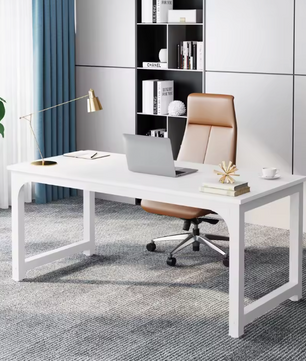 Modern Groot Bureau – 160 cm Werktafel met Stalen Frame