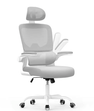 Ergonomische Mesh Bureaustoel – Met 3D Hoofdsteun, Adaptieve Lendensteun & Opklapbare Armleuningen