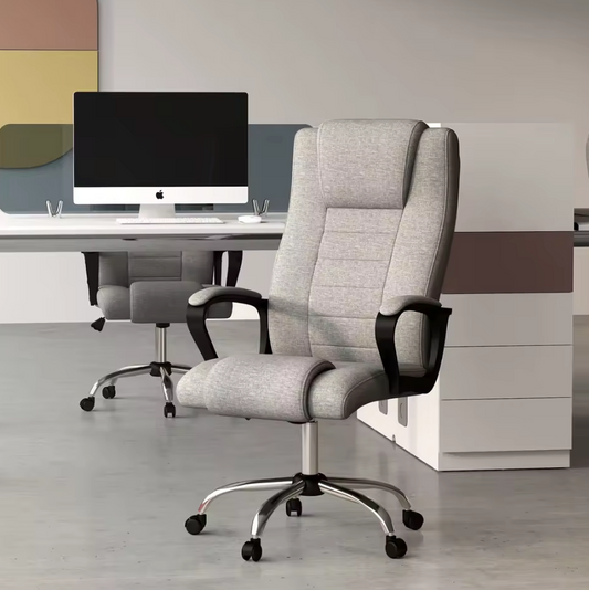 Ergonomische Bureaustoel – Verstelbaar – Grijs – Met Schommelfunctie