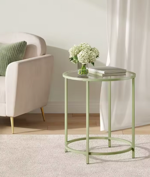 Ronde Bijzettafel van Gehard Glas – Modern & Robuust, Ø 50 cm