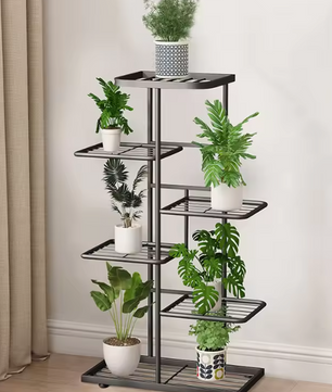 Plantenrek met 6/7/8 Lagen – Metalen Plantenstandaard voor Binnen & Buiten