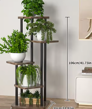Plantenrek met 6/7/8 Lagen – Metalen Plantenstandaard voor Binnen & Buiten