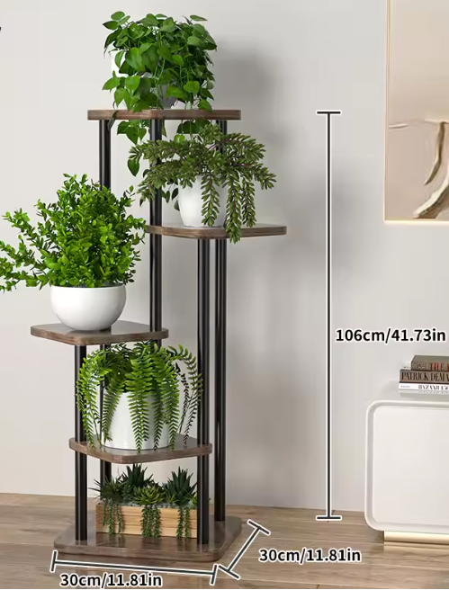 Plantenrek met 6/7/8 Lagen – Metalen Plantenstandaard voor Binnen & Buiten