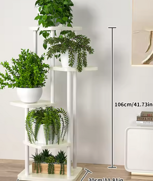 Plantenrek met 6/7/8 Lagen – Metalen Plantenstandaard voor Binnen & Buiten