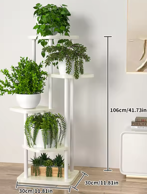 Plantenrek met 6/7/8 Lagen – Metalen Plantenstandaard voor Binnen & Buiten