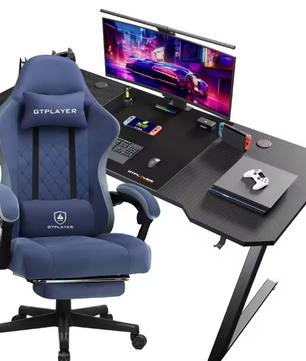 Gamingbureau en Gamestoel Set – Ergonomisch, Verstelbaar en Stijlvol