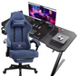 Gamingbureau en Gamestoel Set – Ergonomisch, Verstelbaar en Stijlvol