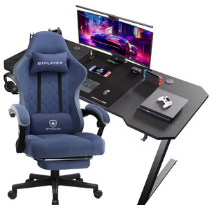 Gamingbureau en Gamestoel Set – Ergonomisch, Verstelbaar en Stijlvol