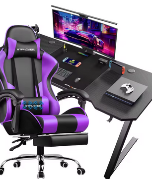 Gamingbureau en Gamestoel Set – Ergonomisch, Verstelbaar en Stijlvol
