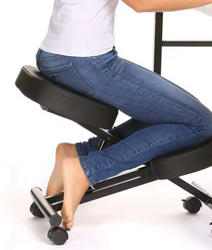 Ergonomische Kniestoel – Verstelbaar – Met 80 mm Kussens – Zwart