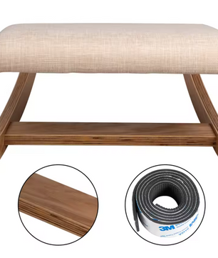 Ergonomische Knielstoel van Hout – Schommelend – Met Dik Kussen