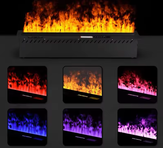 Slimme 3D waterdamphaard met LED, app en houtgeluid