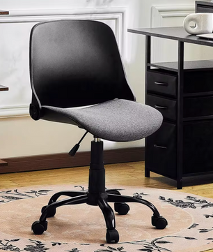 Bureaustoel Met Opvouwbare Rug – Verstelbaar – Armloos – Compact Ontwerp