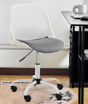 Bureaustoel Met Opvouwbare Rug – Verstelbaar – Armloos – Compact Ontwerp