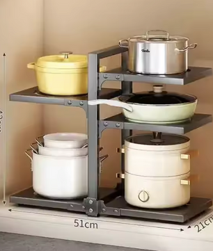 Multifunctioneel Keuken Pannenrek – Verstelbaar & Ruimtebesparend