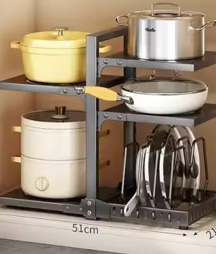 Multifunctioneel Keuken Pannenrek – Verstelbaar & Ruimtebesparend