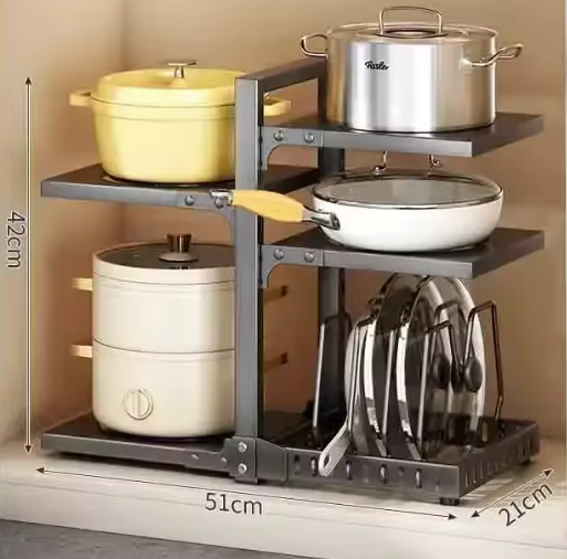 Multifunctioneel Keuken Pannenrek – Verstelbaar & Ruimtebesparend