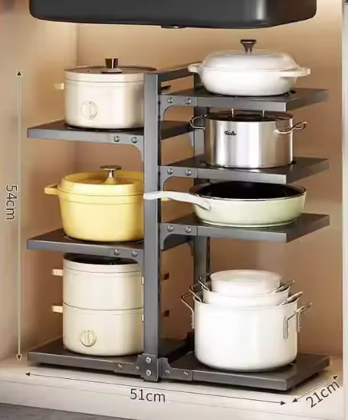 Multifunctioneel Keuken Pannenrek – Verstelbaar & Ruimtebesparend