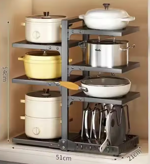 Multifunctioneel Keuken Pannenrek – Verstelbaar & Ruimtebesparend