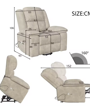Elektrische Massagestoel – 8-Punts Massage & Verwarming – Verstelbaar Comfort