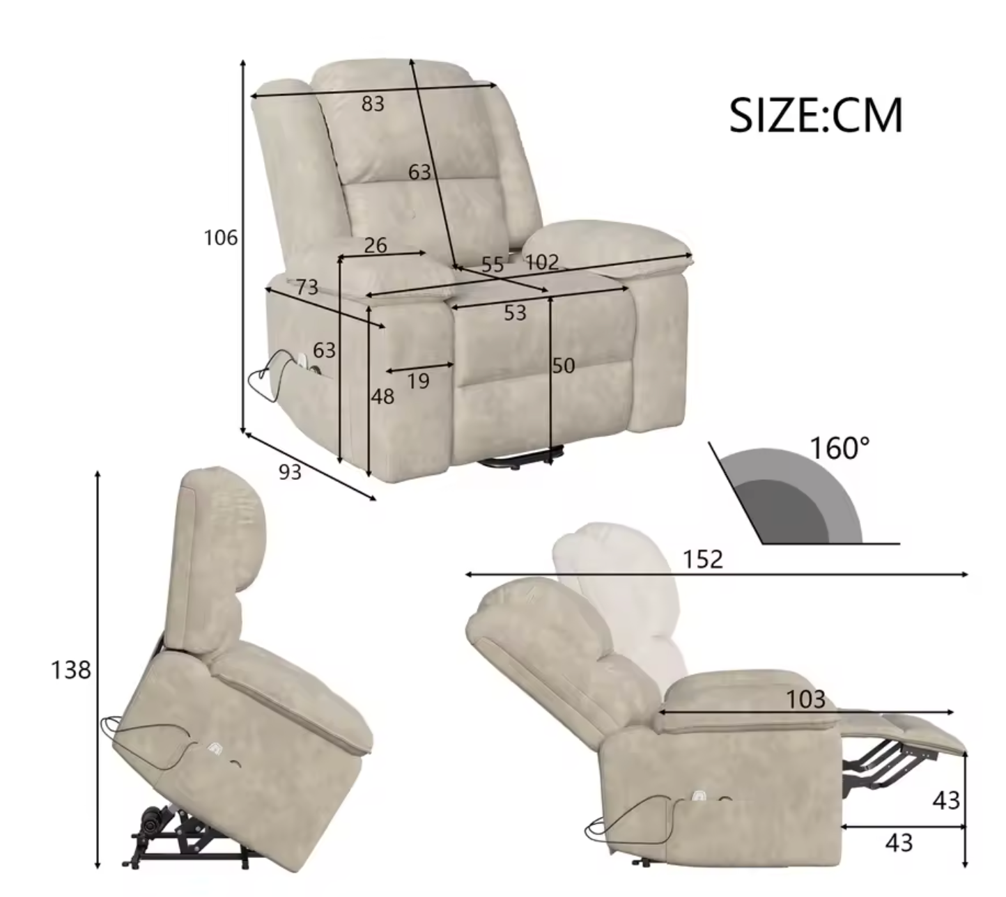 Elektrische Massagestoel – 8-Punts Massage & Verwarming – Verstelbaar Comfort