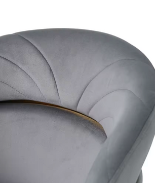Luxe Fluwelen Eetkamerstoel – Gouden Poten – Getufte Rug