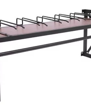 Wijnrek Wandmontage met Glashouder – Zwart Metaal, 61 cm