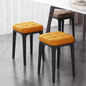 Set van 2 Gestoffeerde Kunstleren Barkrukken – Voor Keukeneiland of Bar – Compact en Comfortabel – Grijs, Oranje of Donker Wit