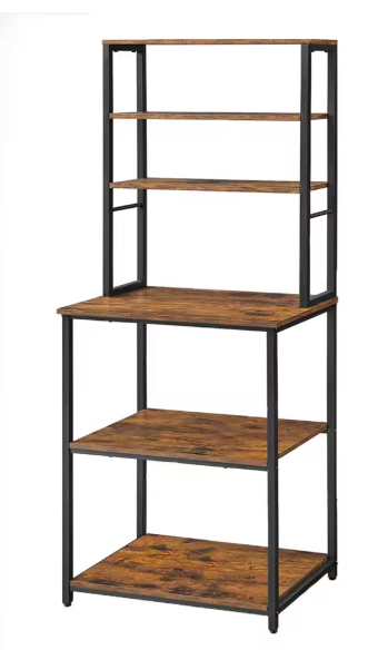 Keukenrek met 6 Planken en Stopcontact – 60×39,5×167 cm