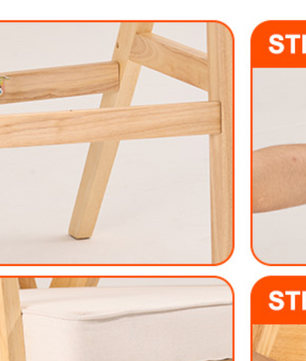 Luxe Rotan Eetkamerstoel – Massief Houten Frame