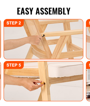 Luxe Rotan Eetkamerstoel – Massief Houten Frame