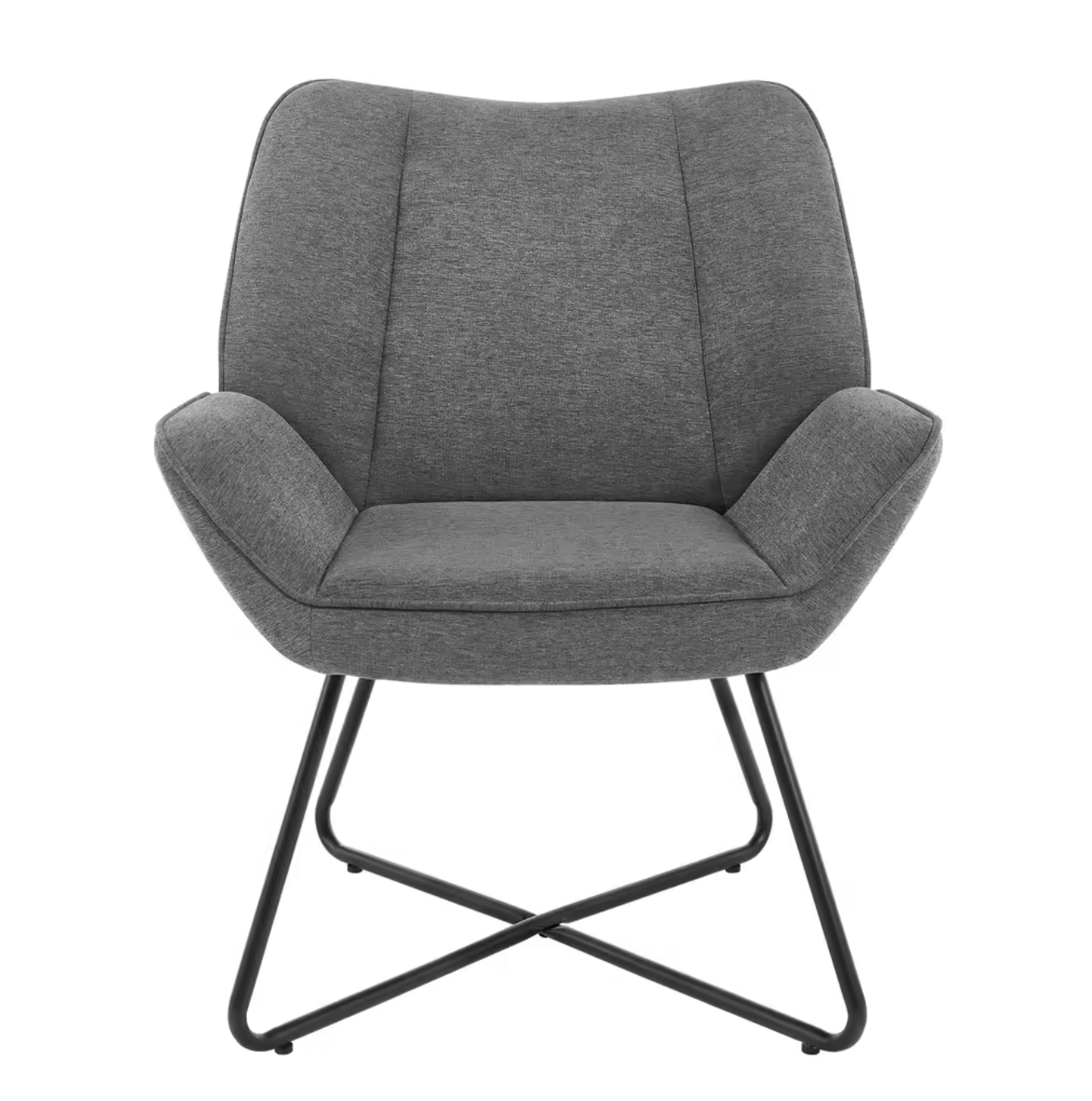 Linnen Loungestoel Donkergrijs of Beige – Ergonomisch Design – Metalen Frame
