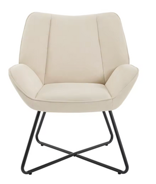 Linnen Loungestoel Donkergrijs of Beige – Ergonomisch Design – Metalen Frame
