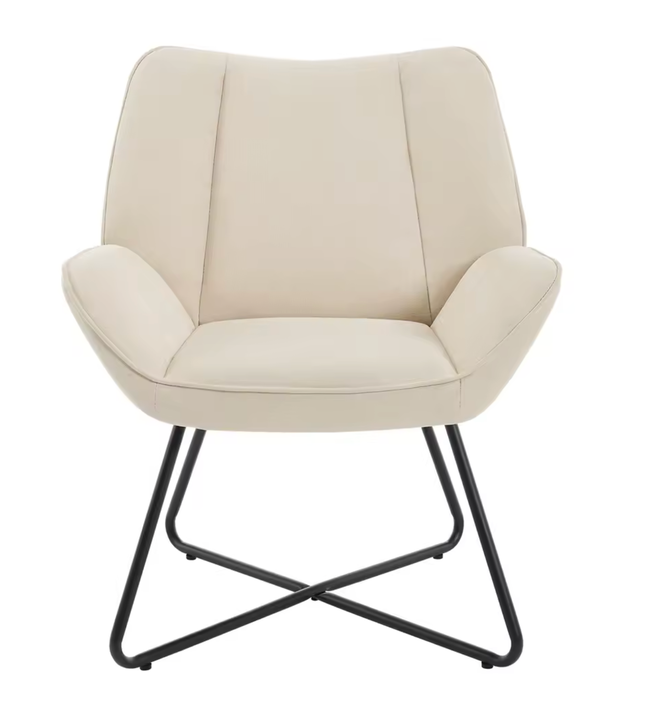 Linnen Loungestoel Donkergrijs of Beige – Ergonomisch Design – Metalen Frame