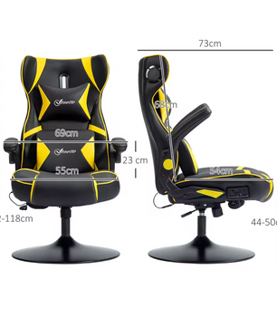 Gamingstoel met Bluetooth Speakers – Verstelbaar & Ergonomisch
