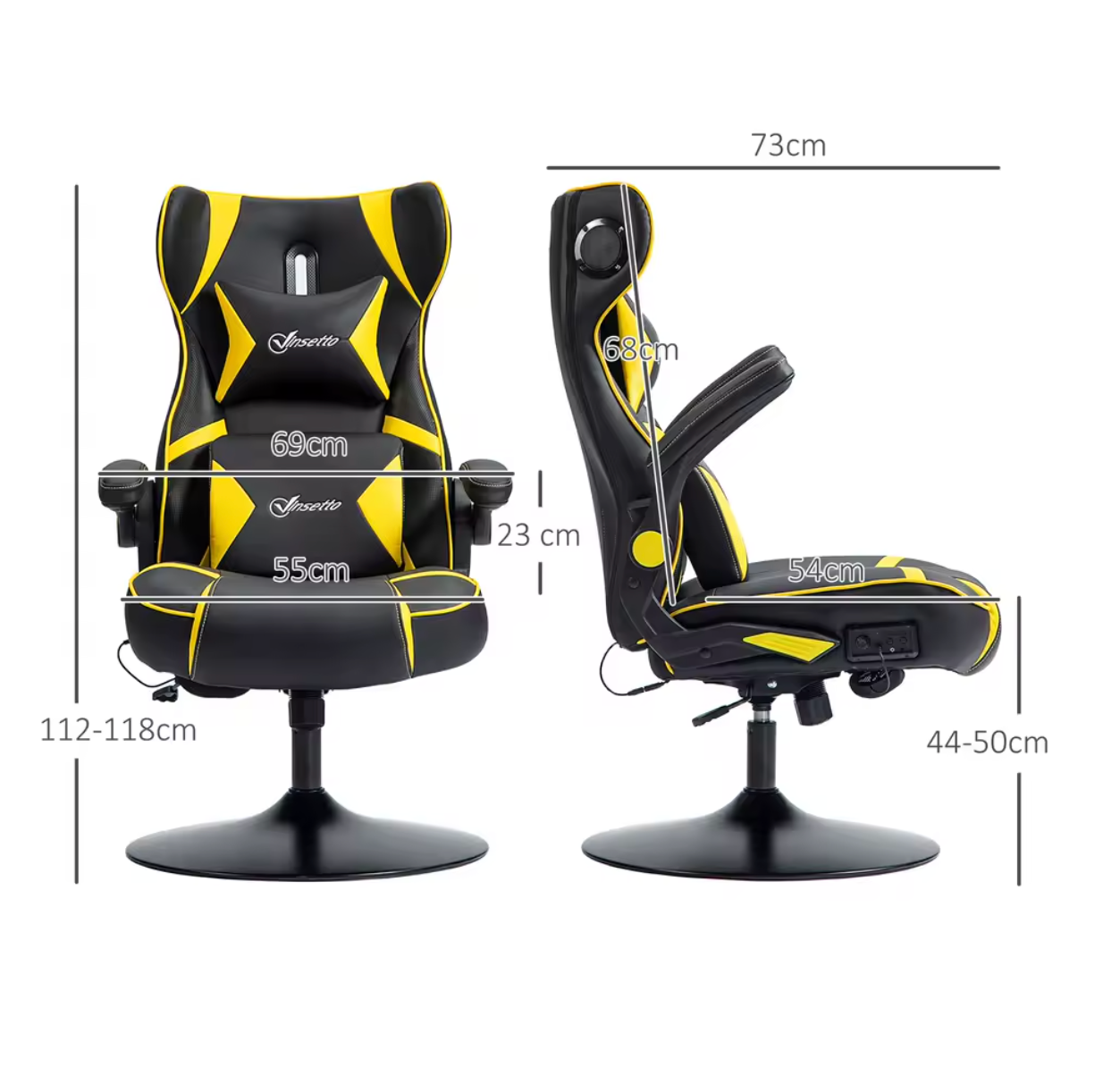 Gamingstoel met Bluetooth Speakers – Verstelbaar & Ergonomisch