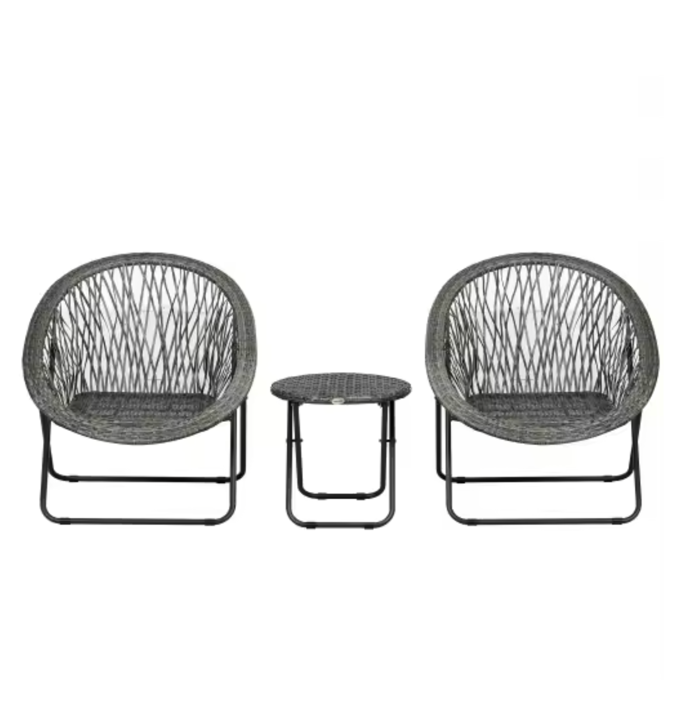 Balkonset met Tafel – 3-delige Tuinmeubelset Rotan