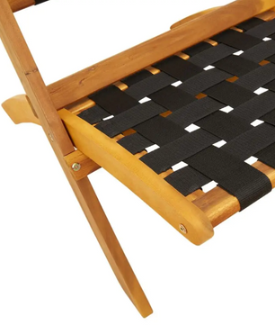 Set van 2 Acaciahouten Tuinstoelen – Opvouwbaar & Waterbestendig