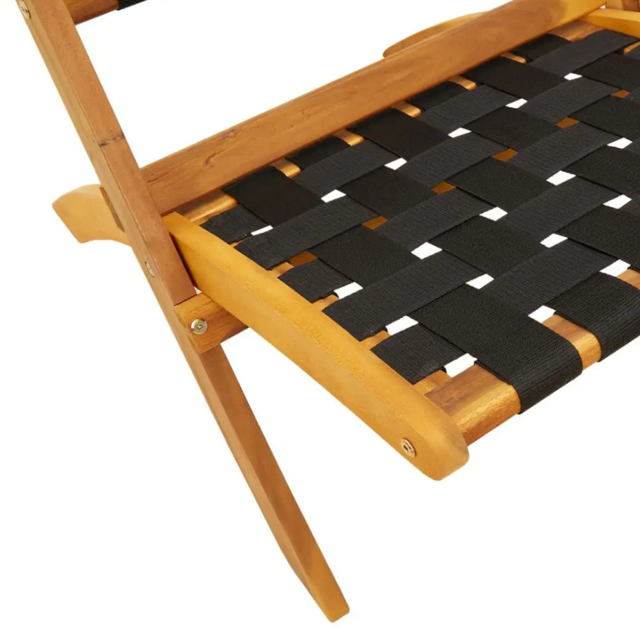 Set van 2 Acaciahouten Tuinstoelen – Opvouwbaar & Waterbestendig