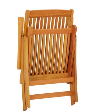 2 Opvouwbare Eucalyptushouten Tuinstoelen – 5-Standen Rugleuning