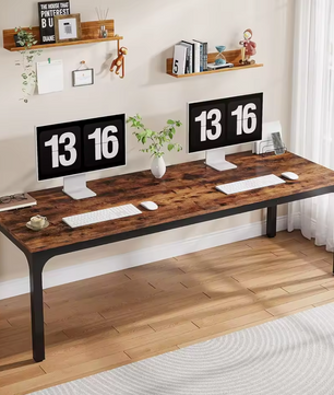 Extra Lang 2-Persoons Bureau – 200x60cm bureaublad
